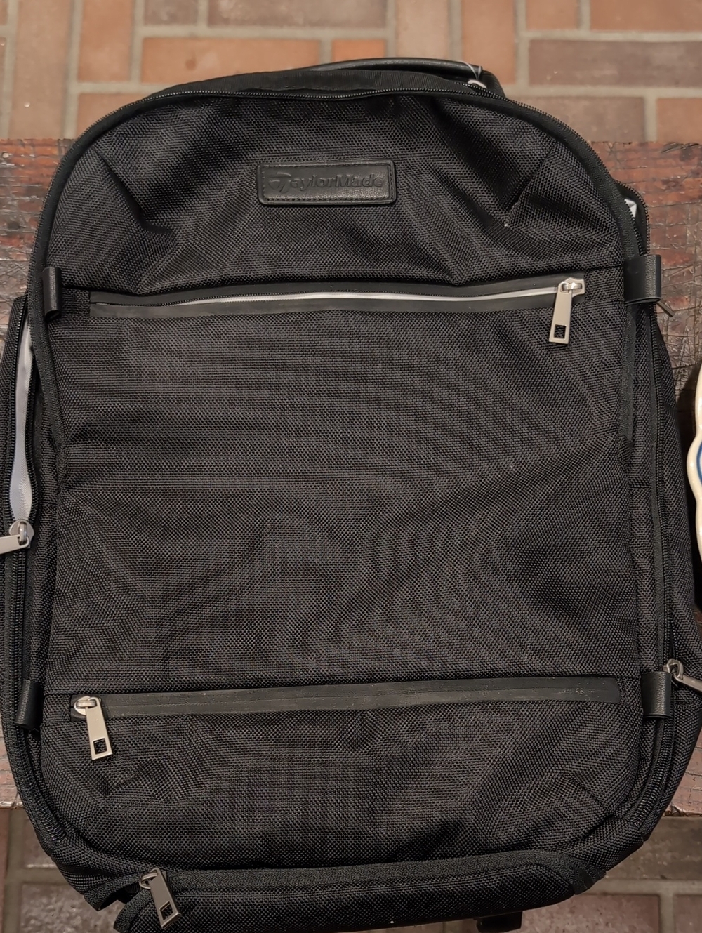 TaylorMade Black Tactical Everyday Backpack with Front Zip Pockets